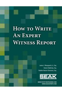 how to write an expert witness report